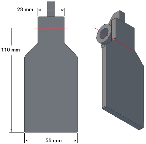 Klapka radlice 001.00246 Grimme náhrada