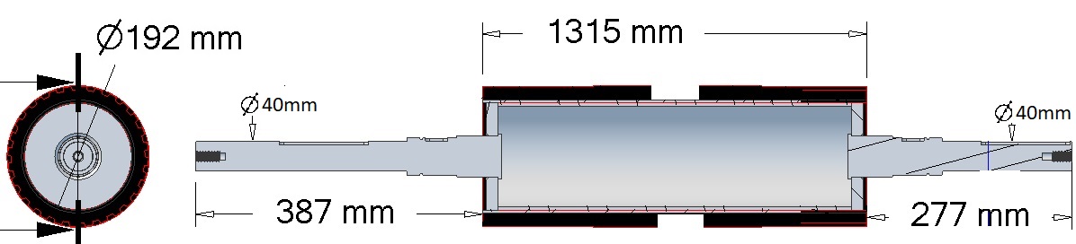 Hnací válec 076.01568 Grimme