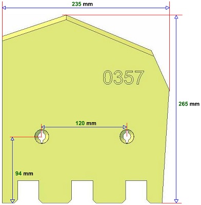 Lemiesz prawy Grimme 089.00357 zamiennik