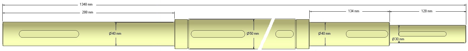 Wałek napędowy 037.02003 Grimme